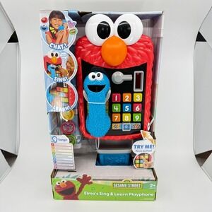NEW - Sesame Street Elmo's Payphone Sing & Learn Elmo Cookie Monster Play Toy
